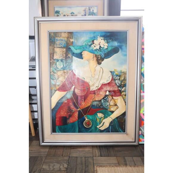 Israeli artist Dorit Levi oil on canvas - Picture 1 of 8